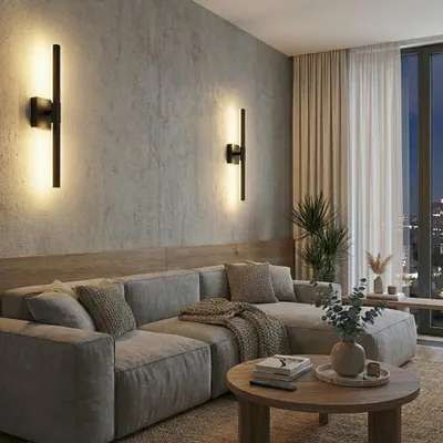 Produktbild von LED Wandleuchte 80cm mit 10000mAh Akku, 360° Drehbar Wandlampe kabellos, Dimmbar 3000K-6000K, USB-C aufladbar, Fernbedienung & Timer für Wohnzimmer & Schlafzimmer, 2er-Set