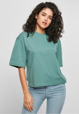 Obrázek produktu pro Dámské tričko Urban Classics Ladies Organic Oversized Tee paleleaf - XL