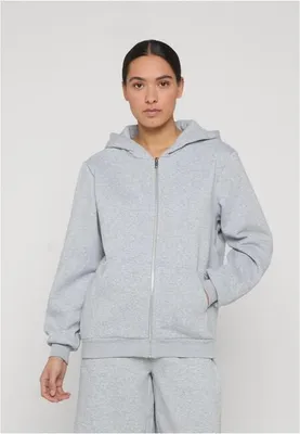 Obrázek produktu pro Dámská mikina na zip Urban Classics Ladies Fluffy Zip Hoody heathergrey - L