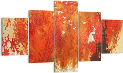 Produktbild von Bild auf Leinwand - Leinwandbild - Frau Abstraktion - 125x70cm - Wand Bild - Wanddeko - Wandbilder - Leinwanddruck - Bilder - Kunstdruck - Wanddekoration - Leinwand bilder - Wandkunst - EA125x70-3836