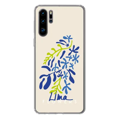Produktbild von MuchoWow® Handyhülle Schutzhülle Hülle für Huawei P30 Pro Blume - Blätter - Lima Silikon Softcase Handy Hülle - Schutzdeckel