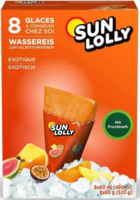 Image de Sunlolly Glace à l'eau exotique 8x60ml
