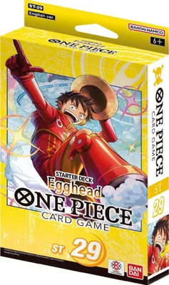 A product box for a One Piece card game starter deck.