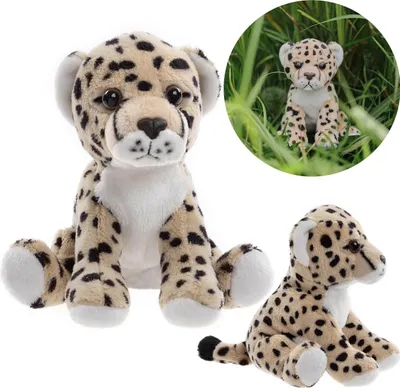 Produktbild von Charlie Bears Maskottchen Leopard, aus der Cuddle Cubs Serie, kleiner Plüsch ideal für Babys, 13cm