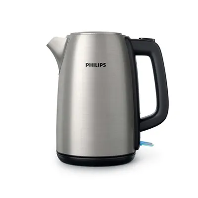 Produktbild von Philips | Wasserkocher | HD9351/90 | Elektrisch | 2200 W | 1,7 l | Edelstahl | 360° drehbarer Sockel | Edelstahl