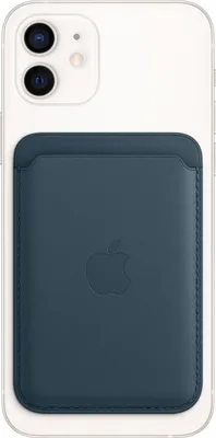 Produktbild von Apple MHLQ3ZM/A, Kartenhalter, Blau, Leder, Apple, iPhone 12 Pro iPhone 12 Pro Max iPhone 12 mini iPhone 12, 1 Stück(e)