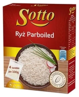 Obrázok produktu pre Ryż parboiled Sotto 4 x 100 g