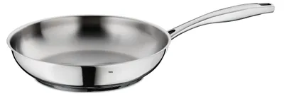 Edelstahl-Braadpan 24 cm, uncoatiert, induktionsgeeignet, ofenfest