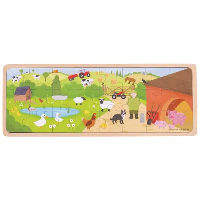 Obrázok produktu pre Bigjigs Toys puzzle - Na farme