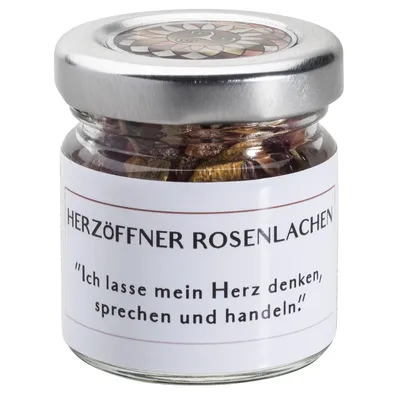 Produktbild von Glückwerkstatt | Räuchermischung  |Herzöffner Rosenlachen | Handmade by Annika | Räucherwerk |  | 35 Gramm