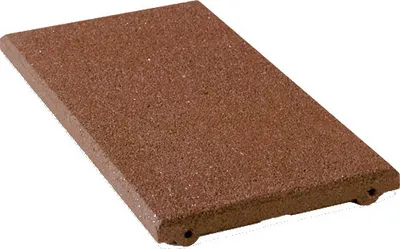 Produktbild von Fallschutzplatte / Gummimatte 500x250x65mm rot