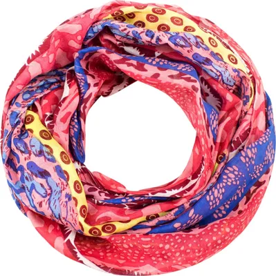 Produktbild von Sunsa Damen Loop Schal. Viskose Schlauchschal. Dünn Loopschal mit Blumendesign