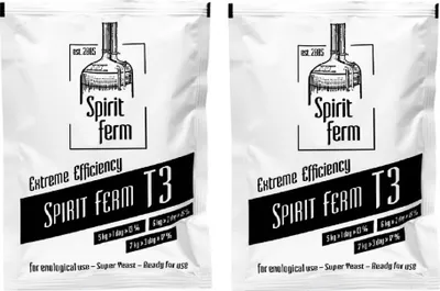 Produktbild von 2 x Wodkahefe - Turbo 3 Turbohefe Spirit Ferm, Hefe für Maische, Turbo Hefe, Wodka Hefe