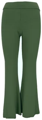 Produktbild von Leggings mit Schlag, Boho Schlaghose, Yogahose - Grün, Damen, Viskose,Elasthan, Größe: L/XL