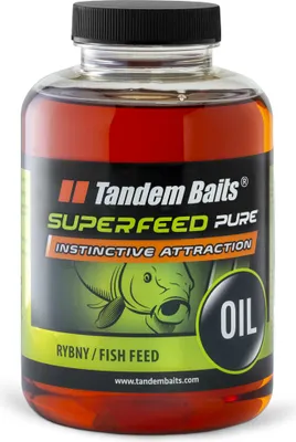 Produktbild von Tandem Baits SuperFeed Pure Fischöl Intensives Aroma, Lockstoff Karpfen Angeln ohne Mühe, Boilie-Öl Köder Große-Fische-Angeln, Karpfenzubehör Profis & Hobby-Angler 500 ml