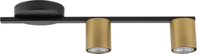 Zdjęcie produktu dla Reflektor spot Sky czarno-złota 2xGU10x25W metal wym:11x46x12cm IP20 Sigma Lighting