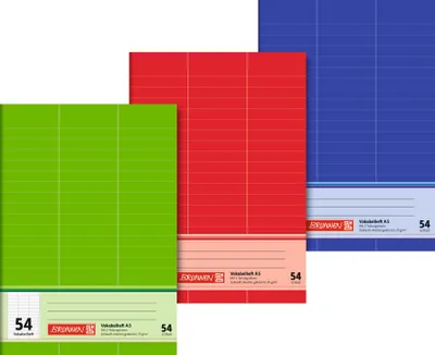 Produktbild von Vokabelheft A5 32 Blatt  Lineatur 54 Packung mit 10 Stück