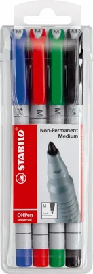Produktbild von Folienstift mittel non-permanent VE=5x4 Stück
