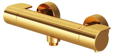 Thermostatische Douchekraan Gold Aufputz 38°C Sicherheitssperre