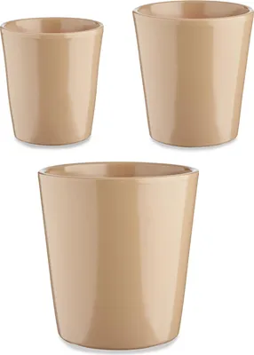Obrázok produktu pre Sada hrncov Ibergarden CONICO-1019 Béžová hlina Cónica Ø 14 cm Ø 22 cm Ø 17 cm 3 ks