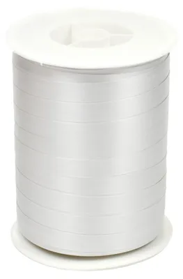 Produktbild von Geschenkband Ringelband 10mm x 250m Rolle Silber