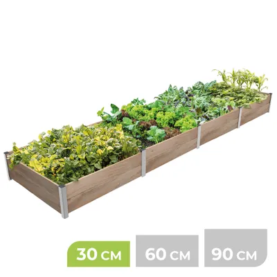 Produktbild von BioGreen 4m² Hochbeet ErnteMAXX in Rechteckform erhältlich in 3 Höhen