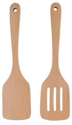 Produktbild von Set aus 2 Holz-Pfannenwendern, 30,5 x 7,7 cm, Antihaft-Küchenhelfer