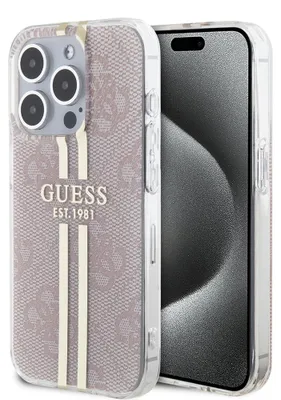 Zdjęcie produktu dla Guess GUHCP15LH4PSEGP iPhone 15 Pro 6.1 różowy/pink hardcase IML 4G Gold Stripe