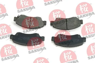 Produktbild von SAKURA 600-40-6696 Bremsbeläge Satz Vorne Bremsklötze für HONDA Jazz II Schrägheck (GD, GE3, GE2) Jazz III Schrägheck (GE, GG, GP, ZA)
