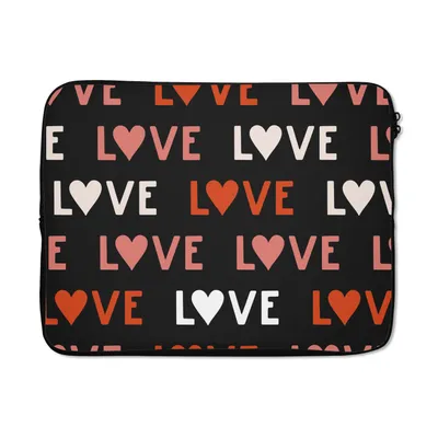 Produktbild von MuchoWow® Laptop Hülle 15 Zoll Romantisch - Valentinstag - Liebe - Muster Laptoptasche - Laptoptasche - Sleeve - Rundum-Schutz