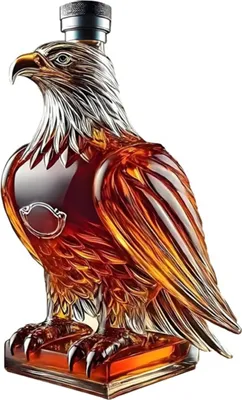 Produktbild von 350 ml Whisky-Dekanter, Weißkopfseeadler-Form, Weinflasche, Stärke-Symbol, Adler-Spirituosenflasche, Freiheitsgeschenk
