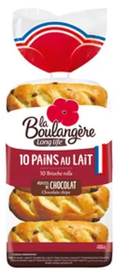 Immagine prodotto di Panini al latte con pezzetti di cioccolato La Boulangere 350 g