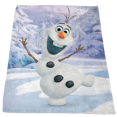 Produktbild von Frozen Die Eiskönigin Decke Olaf 130x170