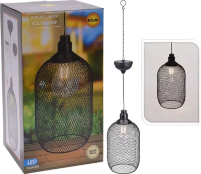 Produktbild von ProGarden LED Garten-Pendelleuchte Solar Metall 15 cm