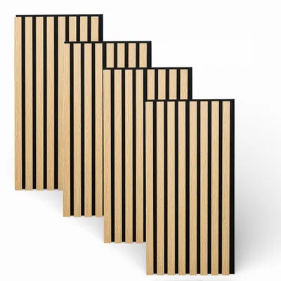 Produktbild von Akustikpaneel Wandpaneel Holz 60x30 4 Stück Wanddeko Wandvertäfelung Wandverkleidung