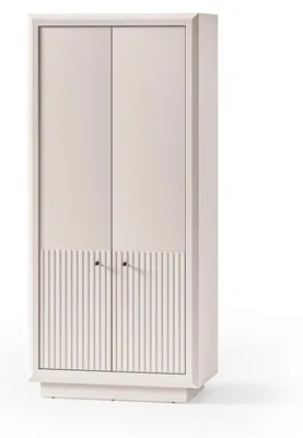 Zdjęcie produktu dla FURNLUX Szafa Solo, kolor beżowy, 92 cm / Kolor główny: beżowy / Wymiary: 92 x 200 x 53 cm