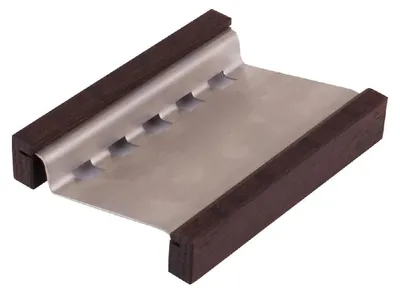 Produktbild von Redecker Seifenunterlage, Thermoholz/Edelstahl, eckig