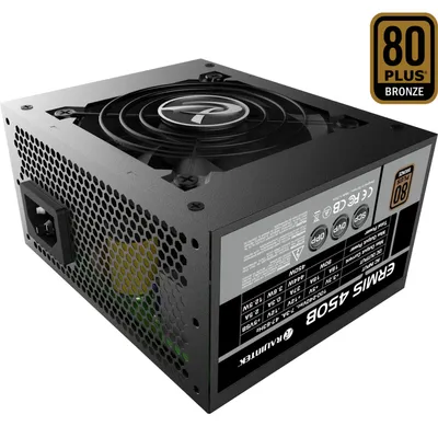 Produktbild von ERMIS 450B 450W (schwarz, 2x PCIe, 450 Watt)