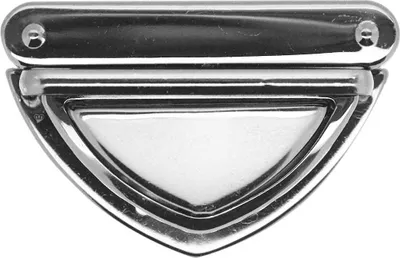 Steckschloss Mappenverschluss Taschenschloss 25 x 50 mm silber