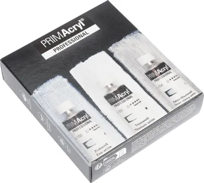 Produktbild von Primacryl Set - 3 Weißtöne - 3 x 35ml Tuben - Schmincke 73 731 097