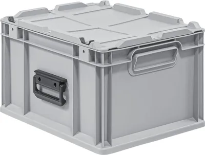 Produktbild von Eurobox NextGen Portable  Germany | HxBxT 23,5x30x40cm | 20 Liter | Grau | Eurobehälter, Transportbox, Transportbehälter, Stapelbehälter