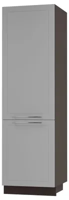 Produktbild von Vorratsschrank BARI 60x59x207cm lackiert Farbe wählbar BA-D14/DP/60/207,RAL 7040 fenstergrau matt,lava