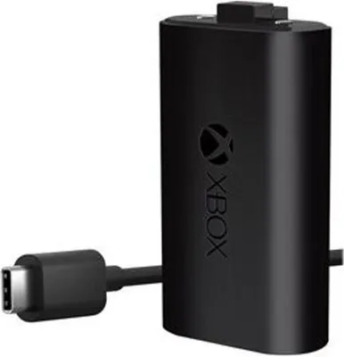 Produktbild von Microsoft Xbox One Play & Charge Kit, Ladesatz, Xbox One, Schwarz, Matt, Microsoft, Xbox One