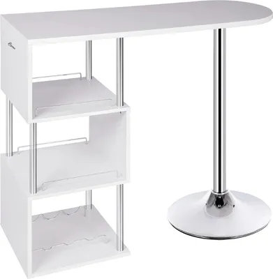 Productafbeelding van Keukeneiland - Statafel - Bartafel Keuken - Staantafel - Barkast Stapelbaar - Wijnkast - Voor Binnen & Buiten