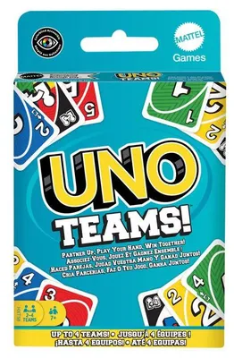 Produktbild von UNO Teams Kartenspiel, Mattel, Mehrfarbig, 2+ Spieler, Ab 7 Jahren
