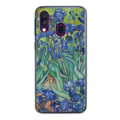 Produktbild von MuchoWow® Handyhülle Schutzhülle Hülle für Samsung Galaxy A40 Schwertlilien - Vincent van Gogh Silikon Softcase Handy Hülle - Handy-Tasche