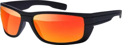 Produktbild von Herren Sport Sonnen Brille Polarisiert Rechteckig 30394 Schwarz Rot Verspiegelt