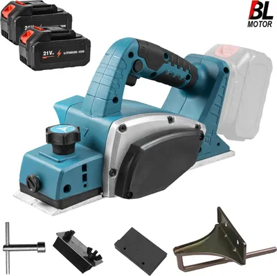 Produktbild von Elektrischer Hobel, bürstenloser Motor, einstellbare Tiefenregelung, Mit 2X Batterie