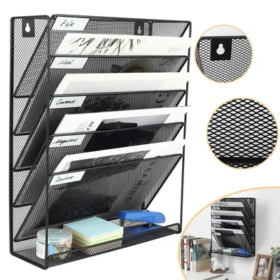 Produktbild von Zeitschriftenhalter Wand, Zeitschriften Wandhalter, Aktenablage, Dokumentenhalter Hängend, Magazin Organizer, Flyerständer