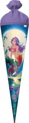 Obrázok produktu pre ROTH 677487 Školský kužeľ Magic Mermaid - okrúhly, 70 cm